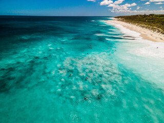 Surfing Yanchep Lagoon