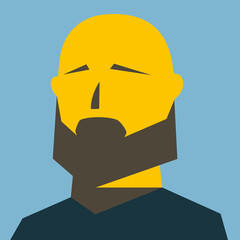 Pop art poster creative portrait. Vector. EPS