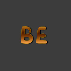 BE initial handwriting logo for identity