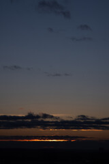 Beautiful dramatic sunset. Colorful dramatic sky with cloud at sunset