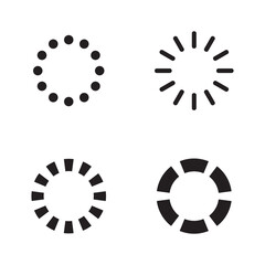 Set Loading icons. Load. load icons. White background