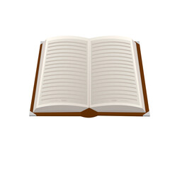 Notepad. Flip through the pages of a book, vector illustration