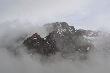 fog in the mountains