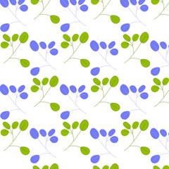 Abstract Pattern with elegant green and violet twigs


 