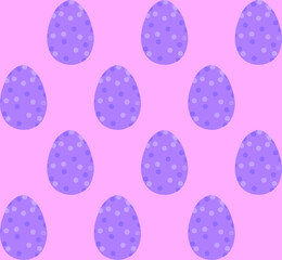 Seamless pattern, backgrounds, textures of colored abstract Easter eggs. Watercolor decorative drawing