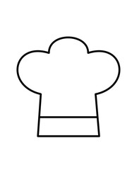 コックの帽子(線画)