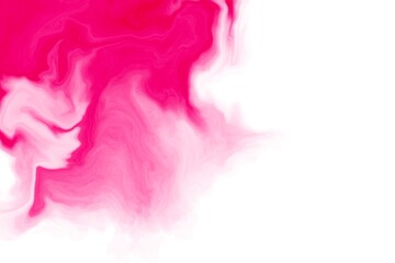 流れるピンクのインクが綺麗なアブストラクト背景