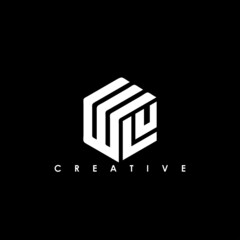 WLU Letter Initial Logo Design Template Vector Illustration