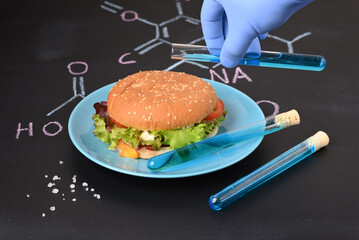 Chemical additives and paint in food.