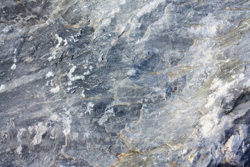 The stone surface of the limestone.