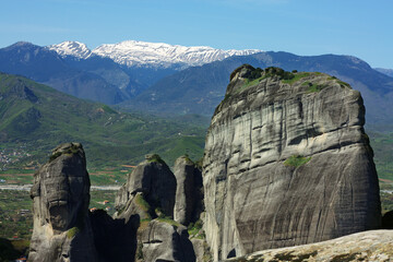 The majestic cliffs of Meteora. Greece.
