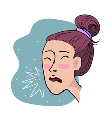 Coughing, sneezing. A symptom of a viral disease, a bacterium, an allergy. Spread of viruses, bacteria.