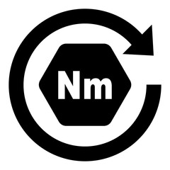 ngi1135 NewGraphicIcon ngi - Sechskantschraube - Radmutter / Radschraube - Ziehen Sie die Rad Schrauben an Ihrem Auto richtig fest - english: properly tighten the wheel lug bolts - circle arrow g10340