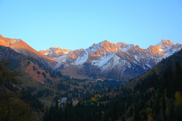 view of the mountains