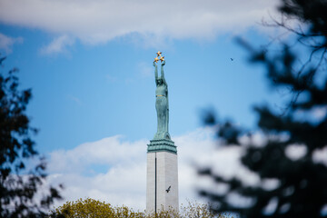 Monument of freedom  in Latvia 