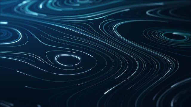  Abstract technology big data concept. Motion graphic for abstract data center, data flow. Transferring of big data and storage of block chain, server,  hi-speed internet. 3D Rendering.