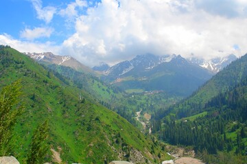 landscape with mountains