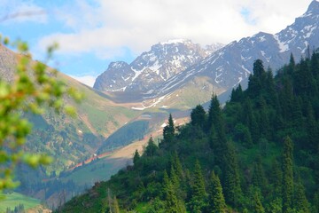 view of the valley of the mountains