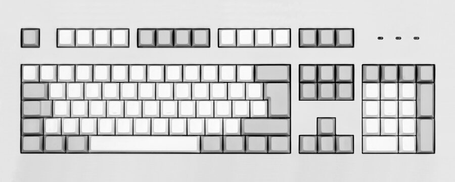 Unbeschriftete Tastatur
