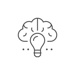 Creative idea line outline icon