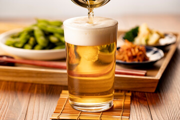 ビールと枝豆