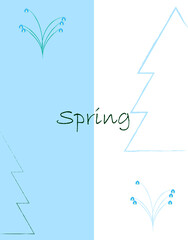 A selection of covers in different colors on the theme of spring