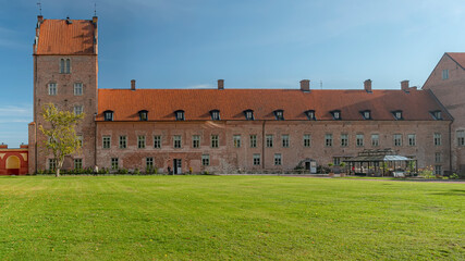 Fototapeta na wymiar Backaskog Castle Lawn