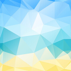 Blue and yellow geometric background