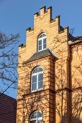 Backsteinhäuser Im Frankfurter Stadtteil Gallus