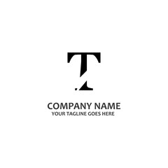 simple letter T vector logo