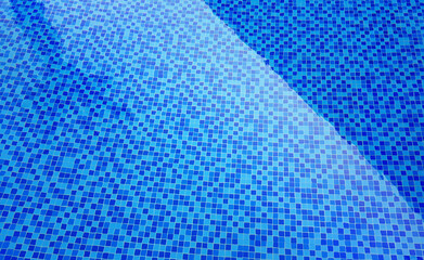 Clear blue pool water, abstract pattern background