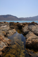 the shores of the Imeri Gramvousa island (Crete, Greece)