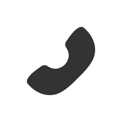 Flat Isolated Phone Web Mobile Icon / Vector / Sign / Symbol / Button / Element / Sil