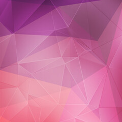 Pink crystal geometric background