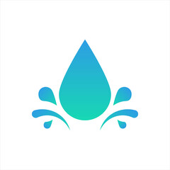 Water Drop vector icon on white background