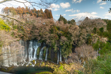 waterfall in the mountains