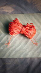 Rollo de cordel naranja