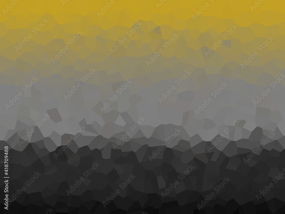 Aufkleber abstract black and yellow background with hexagons. stylish web image for creative design of layout.