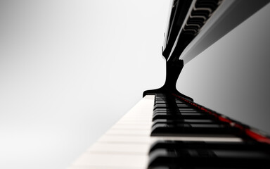 Classic grand piano keyboard © Photocreo Bednarek