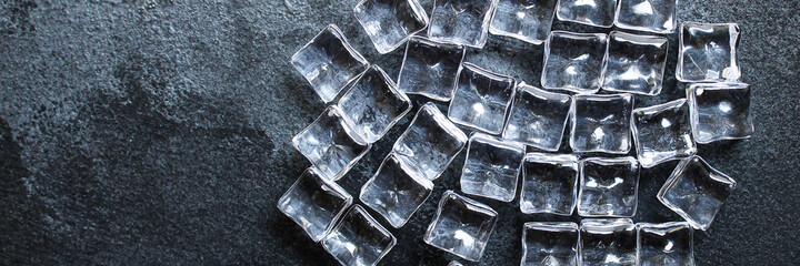 ice cube pieces not real cold imitation artificial plastic transparent acrylic , illusion ready to...