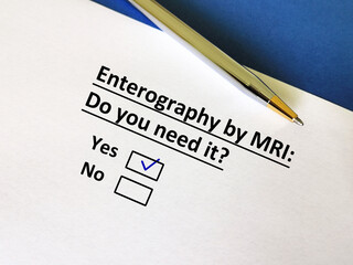 Questionnaire about radiology