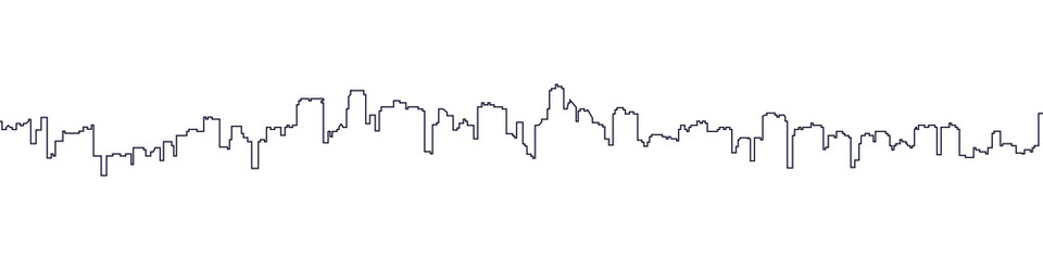 City landscape, icon, vector illustration isolated on white background