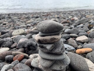 stones on the beach