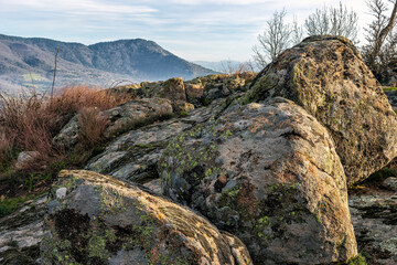 Pico Guisando en la Sierra de Gredos desde Rozas de Puerto Real. Madrid. España. Europa.