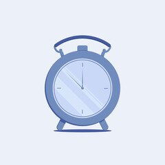 Alarm clock icon. Flat design style. Simple icon.