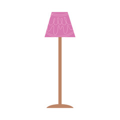 pink floor lamp