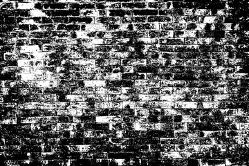 Old grungy rustic dirty dusty brick wall of ancient city. Uneven pitted peeled surface brickwork of cellar worn. Ruined rusty stiff blocks. Spotted messy ragged holes brickwall for 3D grunge design