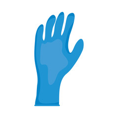 Fototapeta na wymiar blue medical glove