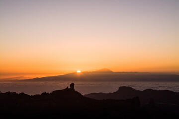 summer sunset in Gran Canaria 