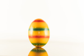 easter eggs isolated on white